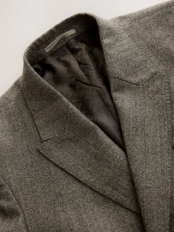 Neutraal - Double Breasted Merino Wool Blend Suit Jacket