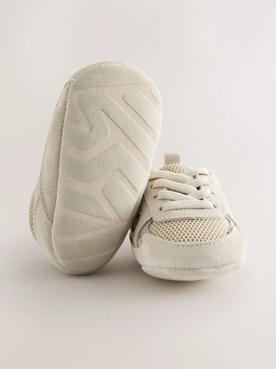 Neutraal - Elastische instapsneakers voor baby's (0-2maanden)