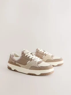 Neutraal - Forever Comfort® Panelled Chunky Lace-Up Trainers