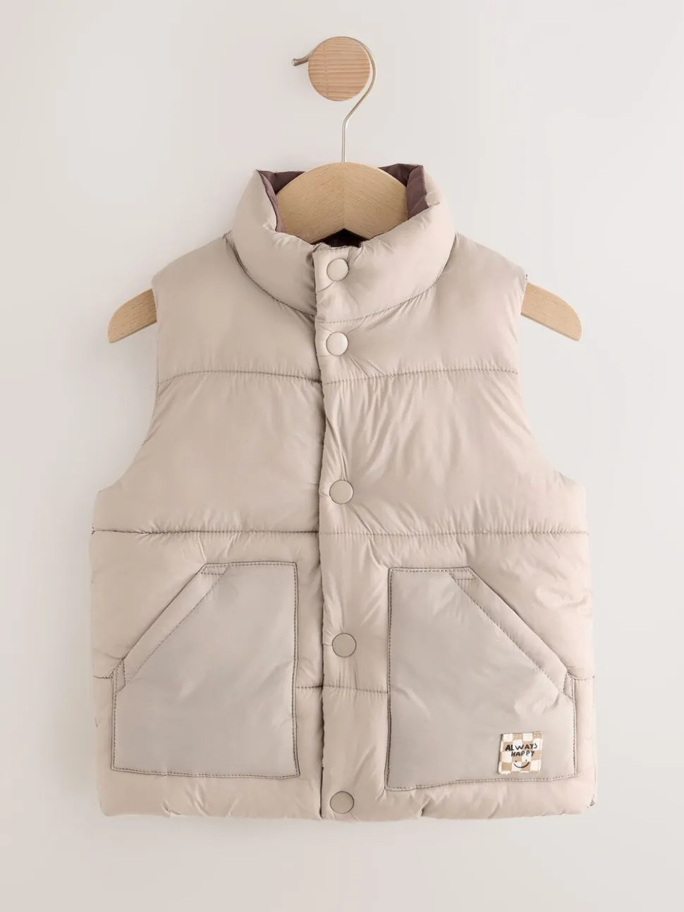 Neutraal - Gewatteerde gilet (3 mnd- 10 jr)