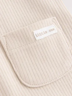Neutraal - Jersey tuinbroek en rompertje babyset (0mnd-2jr)