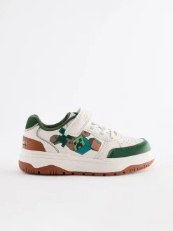 Neutraal - Minecraft sneakers met klittenband en elastische veters