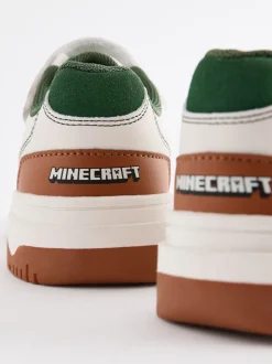 Neutraal - Minecraft sneakers met klittenband en elastische veters