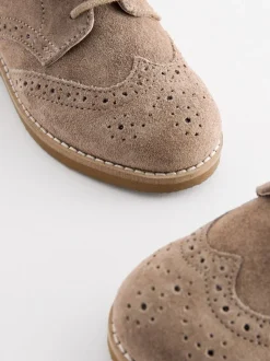 Neutraal - Modieuze brogues van leer