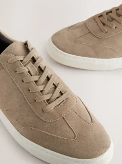 Neutraal - Modieuze suède sneakers