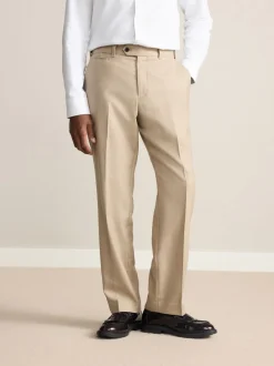 Neutraal - Normale Pasvorm - Signature - 100% Wollen broek met Motion Flex-tailleband
