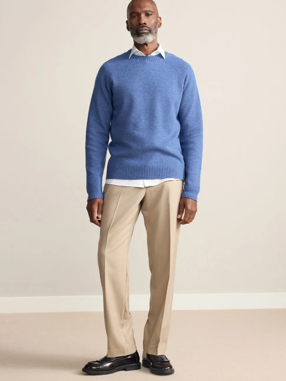 Neutraal - Normale Pasvorm - Signature - 100% Wollen broek met Motion Flex-tailleband