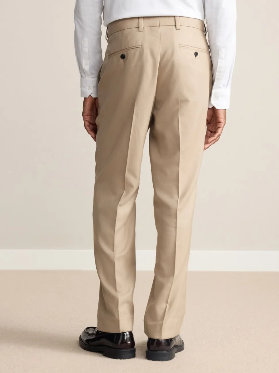 Neutraal - Normale Pasvorm - Signature - 100% Wollen broek met Motion Flex-tailleband