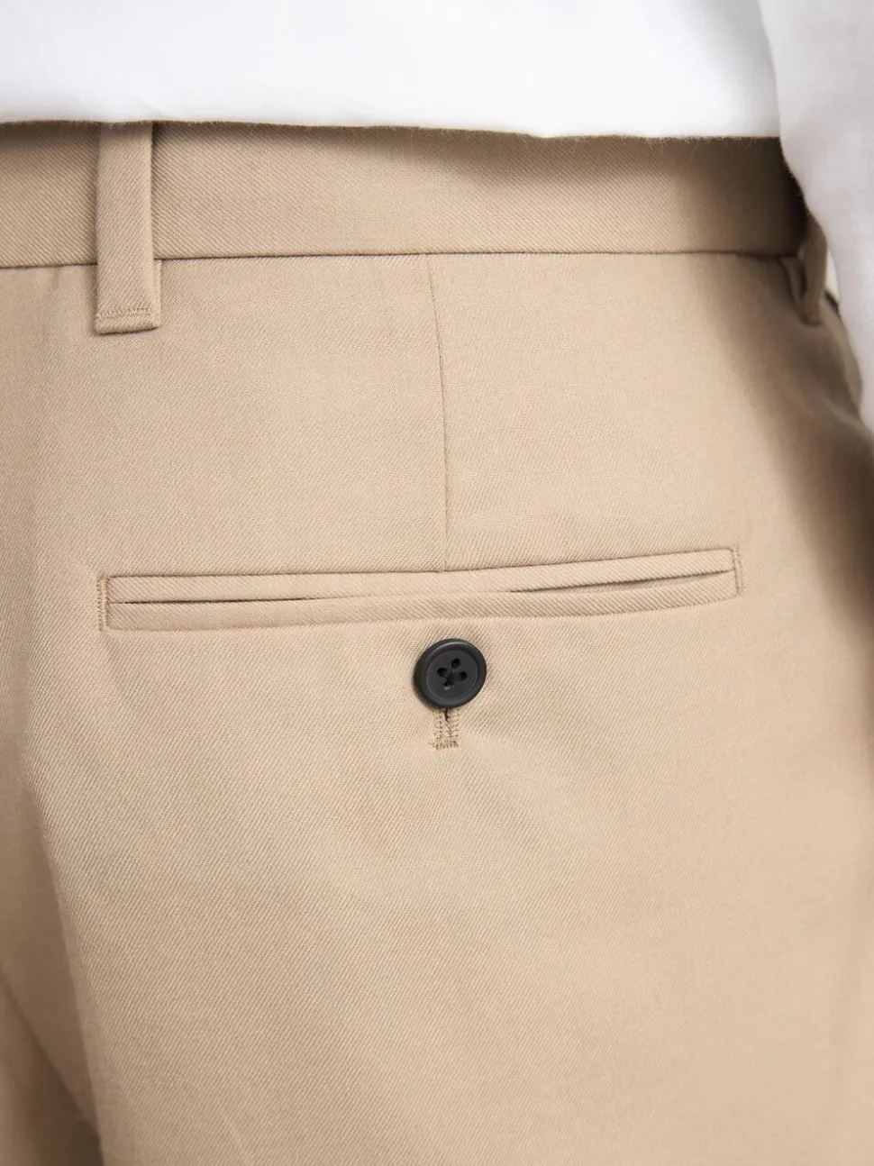 Neutraal - Normale Pasvorm - Signature - 100% Wollen broek met Motion Flex-tailleband