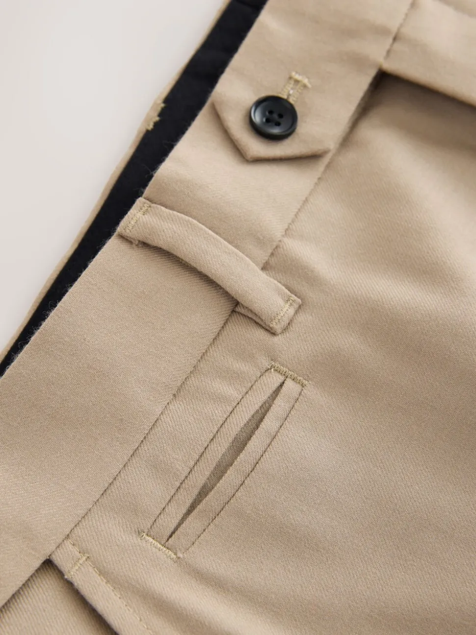 Neutraal - Normale Pasvorm - Signature - 100% Wollen broek met Motion Flex-tailleband