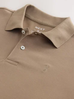 Neutraal - Normale Pasvorm - Piqué poloshirt met korte mouwen