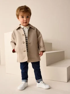 Neutraal - Regenbestendige trenchcoat (3 mnd - 7 jr)