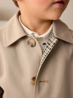 Neutraal - Regenbestendige trenchcoat (3 mnd - 7 jr)