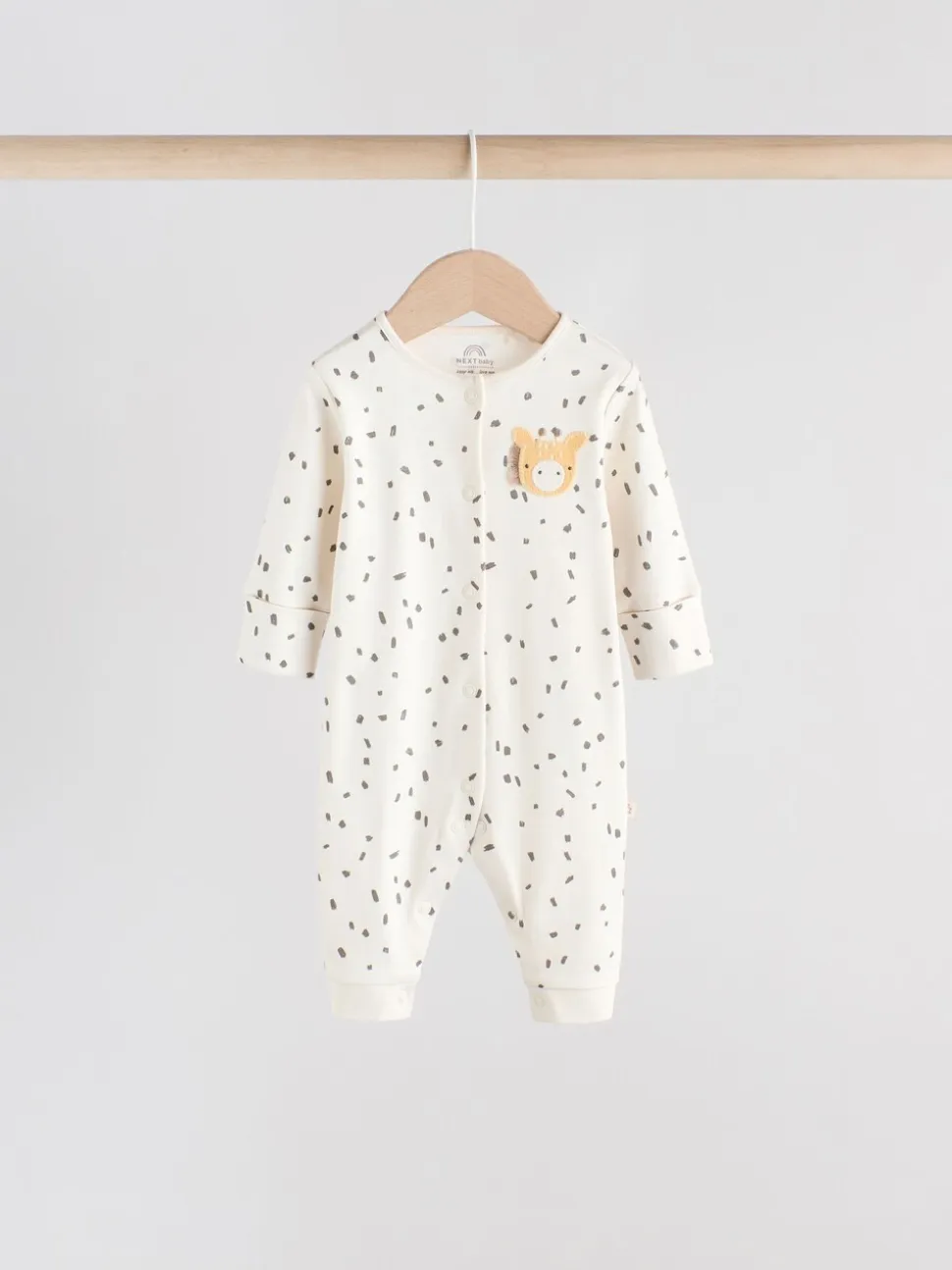 Neutraal - Set van 3 baby pyjama's zonder voetjes met figuurtjes (0mnd-3jr)