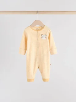 Neutraal - Set van 3 baby pyjama's zonder voetjes met figuurtjes (0mnd-3jr)