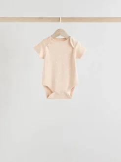 Neutraal - Set van 5 babyrompertjes met korte mouwen