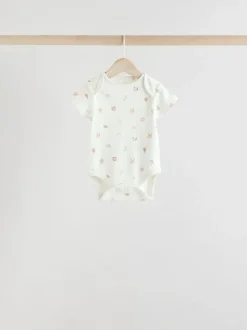 Neutraal - Set van 5 babyrompertjes met korte mouwen