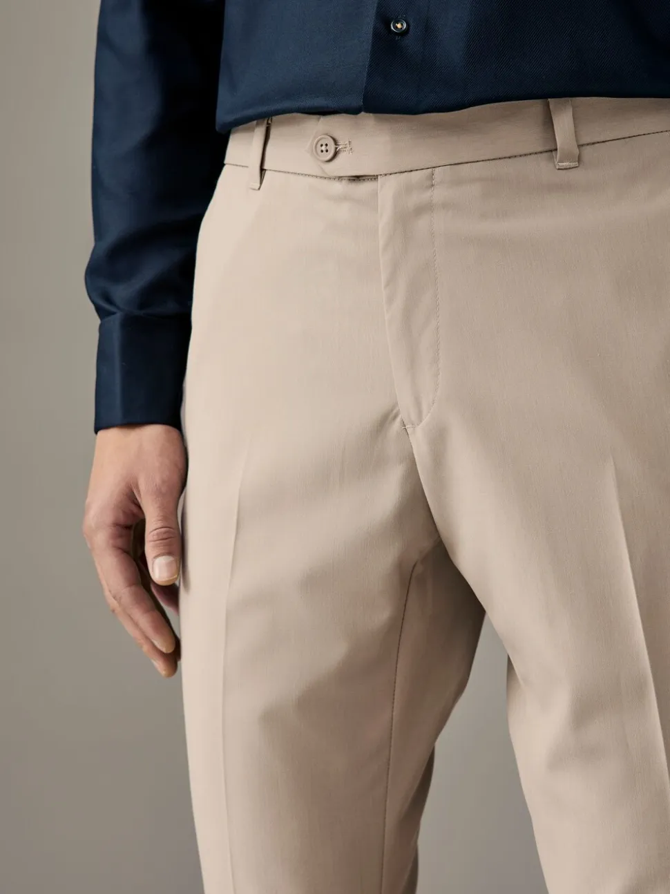 Neutraal - Slim Fit - Chique stretchy broek