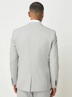 Neutraal - Slim Fit - Kostuum met textuur: colbert