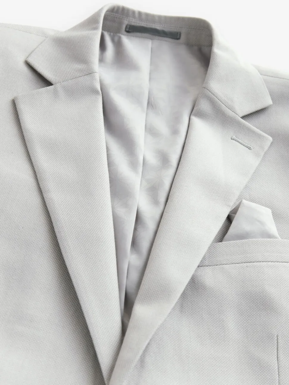 Neutraal - Slim Fit - Kostuum met textuur: colbert