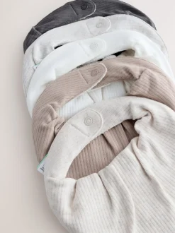 Neutraal - Verpakking met 5 babyslabbetjes