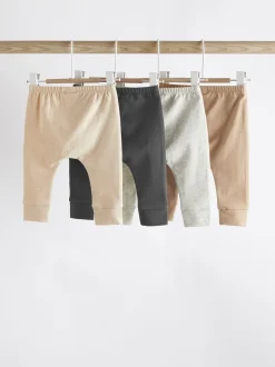 Neutraal - Verpakking van 4 babyleggings (0 mnd -2 jr)