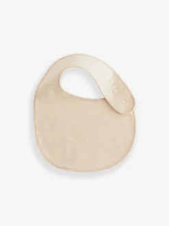 Neutraal - Verpakking van 5 babyslabbetjes van 100% katoen
