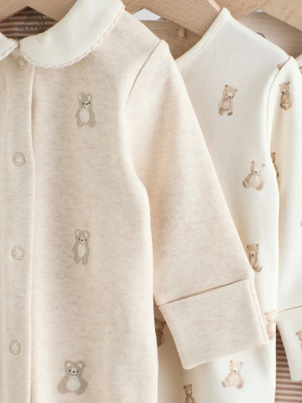 Neutraal - Verpakking van 3 babypyjama's (0-2jr)