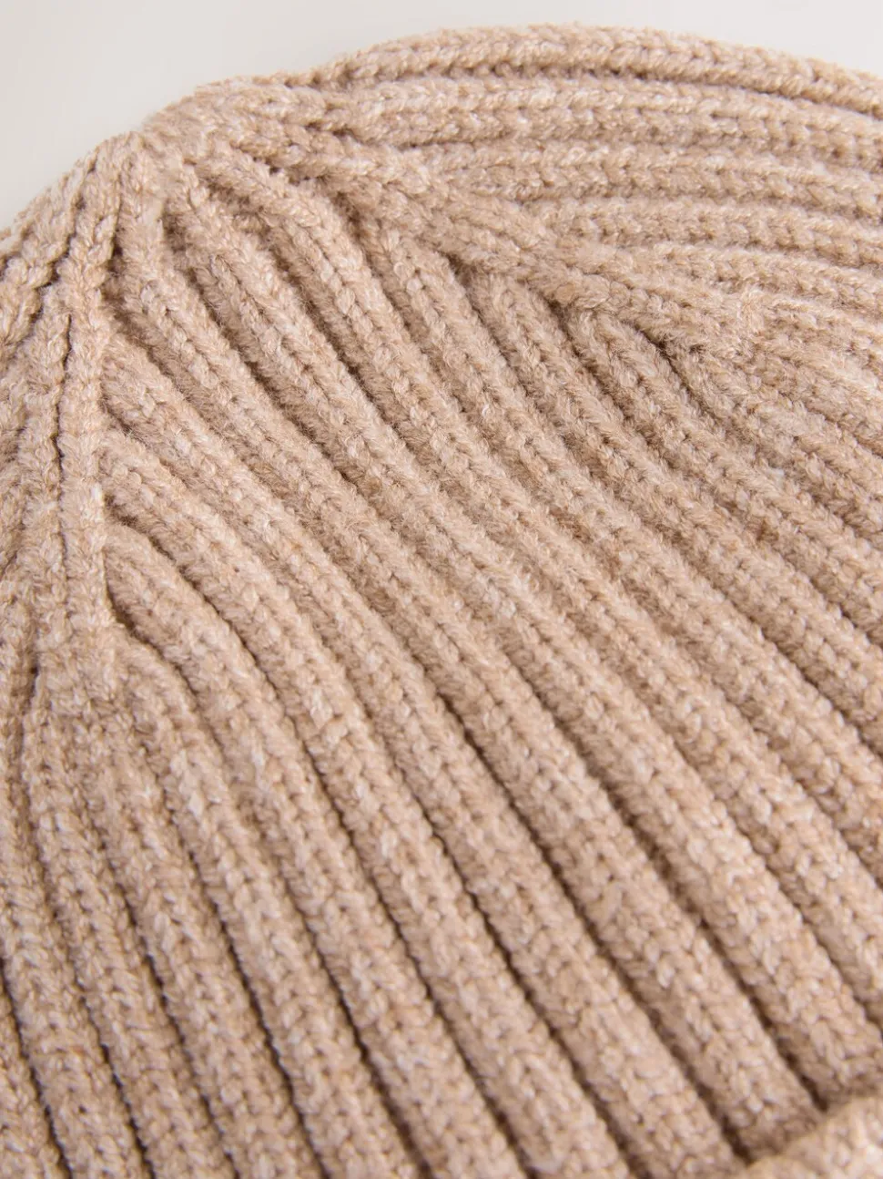 Neutraal beige - Gebreide beanie-muts (1-16jr)