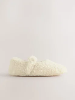 Neutraal borg - Mary Jane pantoffels
