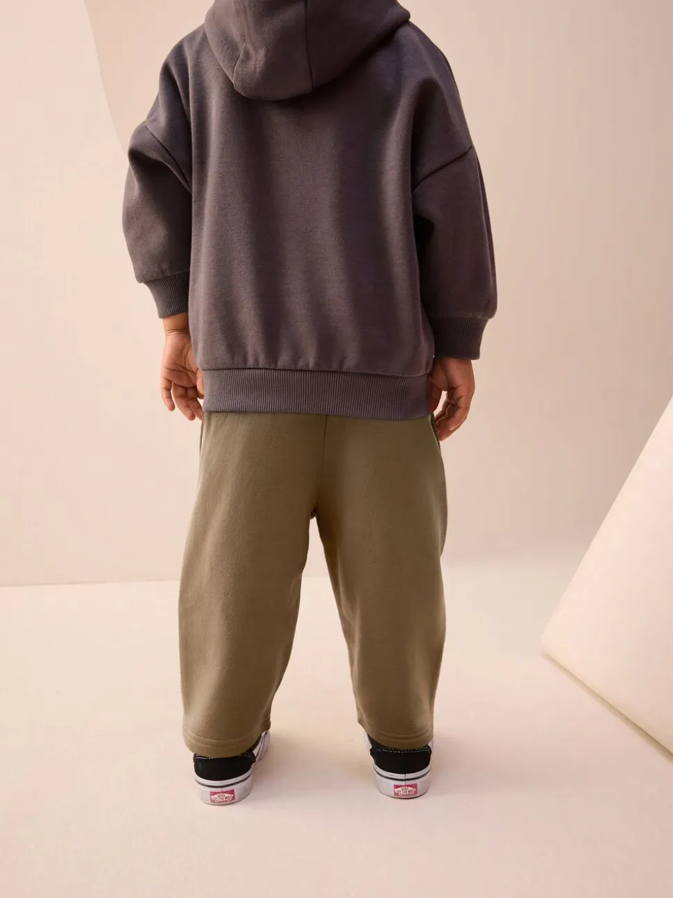 Neutraal cement - Wide Leg Jersey Joggers (3mths-7yrs)