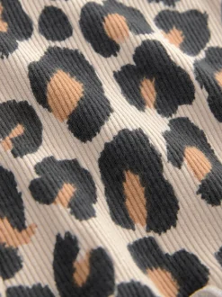 Neutraal dierenprint - Flare leggings 3 stuks (3mnd-7jr)