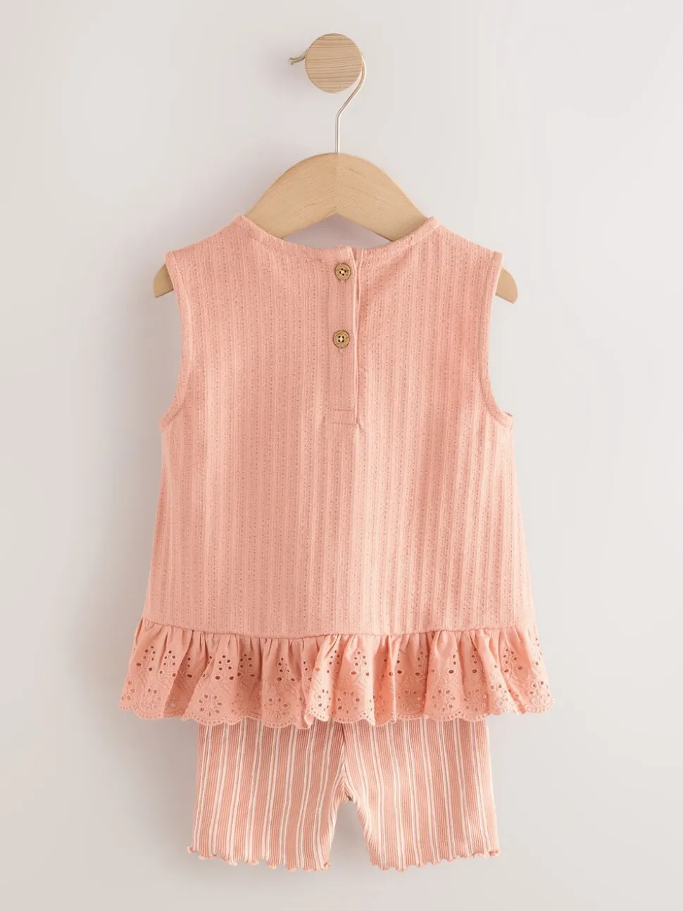 Neutraal fijne print - Set van 2 hemdjes en shorts (3mnd -7jr)