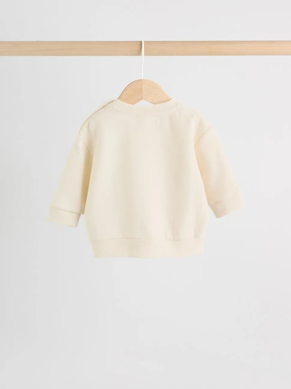 Neutraal geruit - Set van babysweatshirt en broek (0mnd -2jr)