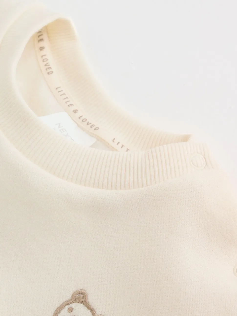 Neutraal geruit - Set van babysweatshirt en broek (0mnd -2jr)