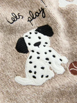 Neutraal honden - Gebreide trui met ronde hals (3 mnd - 7 jr)