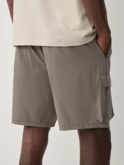 Neutraal kiezelkleurig - Active cargo gym trainingshorts