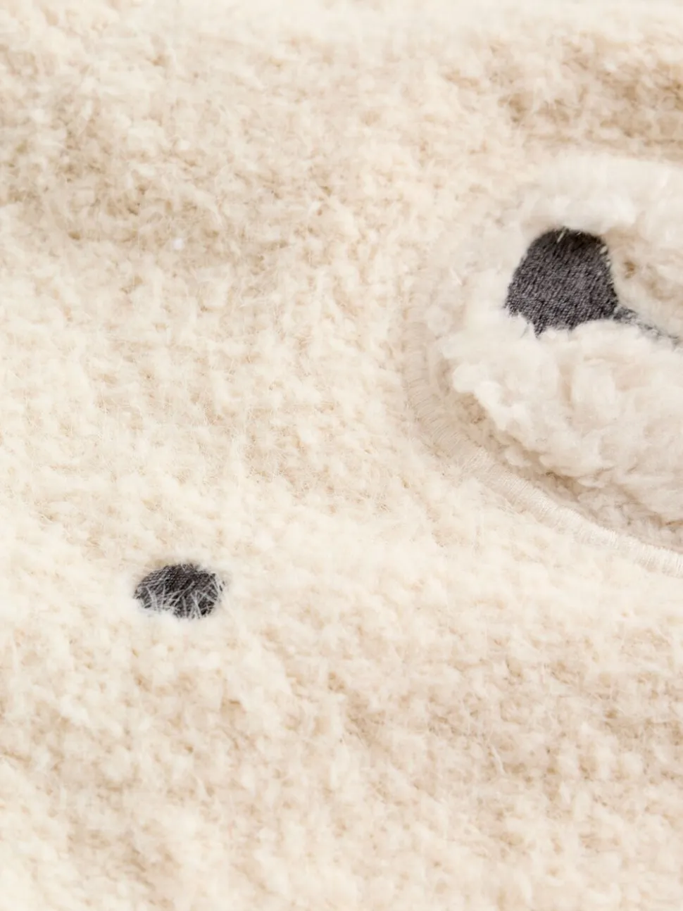 Neutraal met beren - Set van gebreide top en legging (0mnd -2jr)