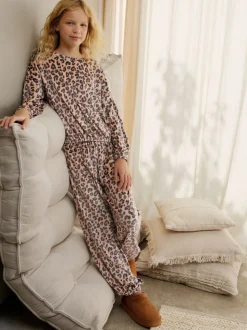 Neutraal met dieren - Behaaglijke fleece pyjama (3-16 jr)