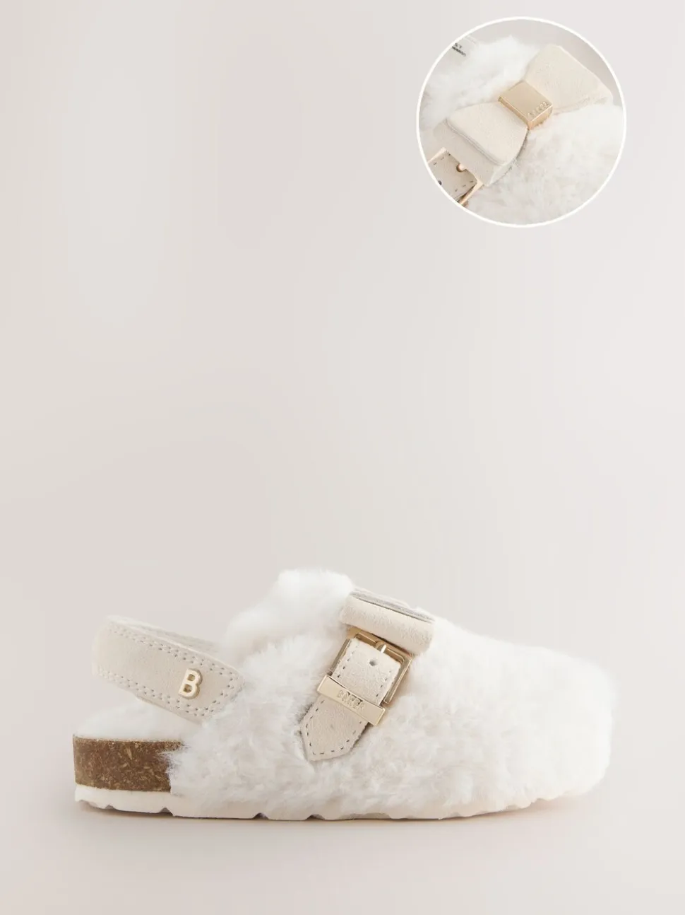 Neutral Faux Fur - Baker by Ted Baker Meisjes Slingback Muiltjes Klomp Pantoffels