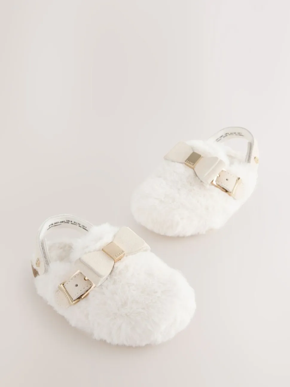 Neutral Faux Fur - Baker by Ted Baker Meisjes Slingback Muiltjes Klomp Pantoffels