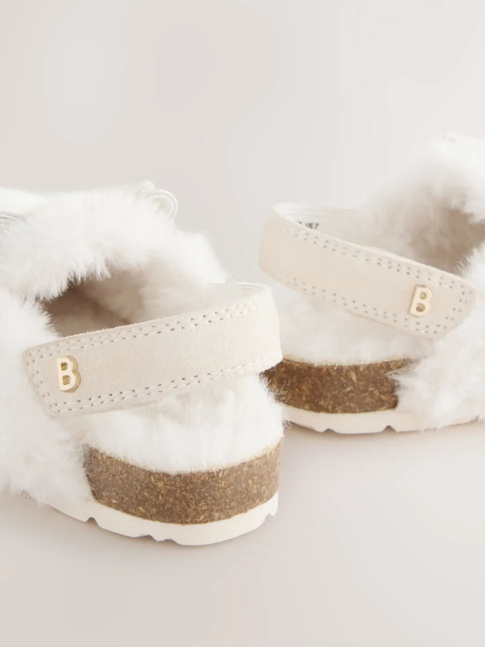 Neutral Faux Fur - Baker by Ted Baker Meisjes Slingback Muiltjes Klomp Pantoffels
