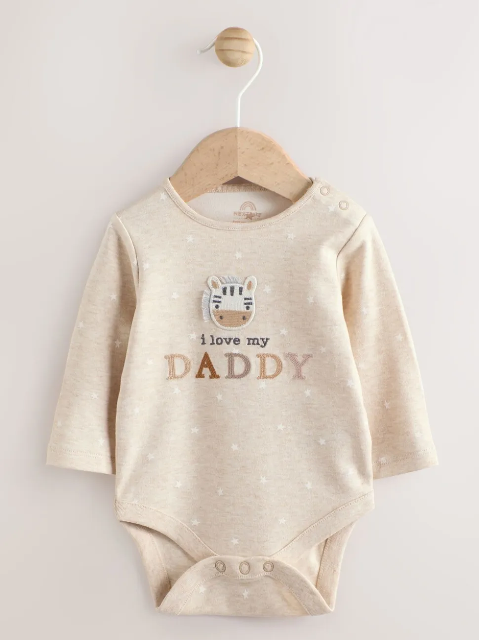 Neutral Zebra I Love My Daddy - Set van 1 babyrompertjes