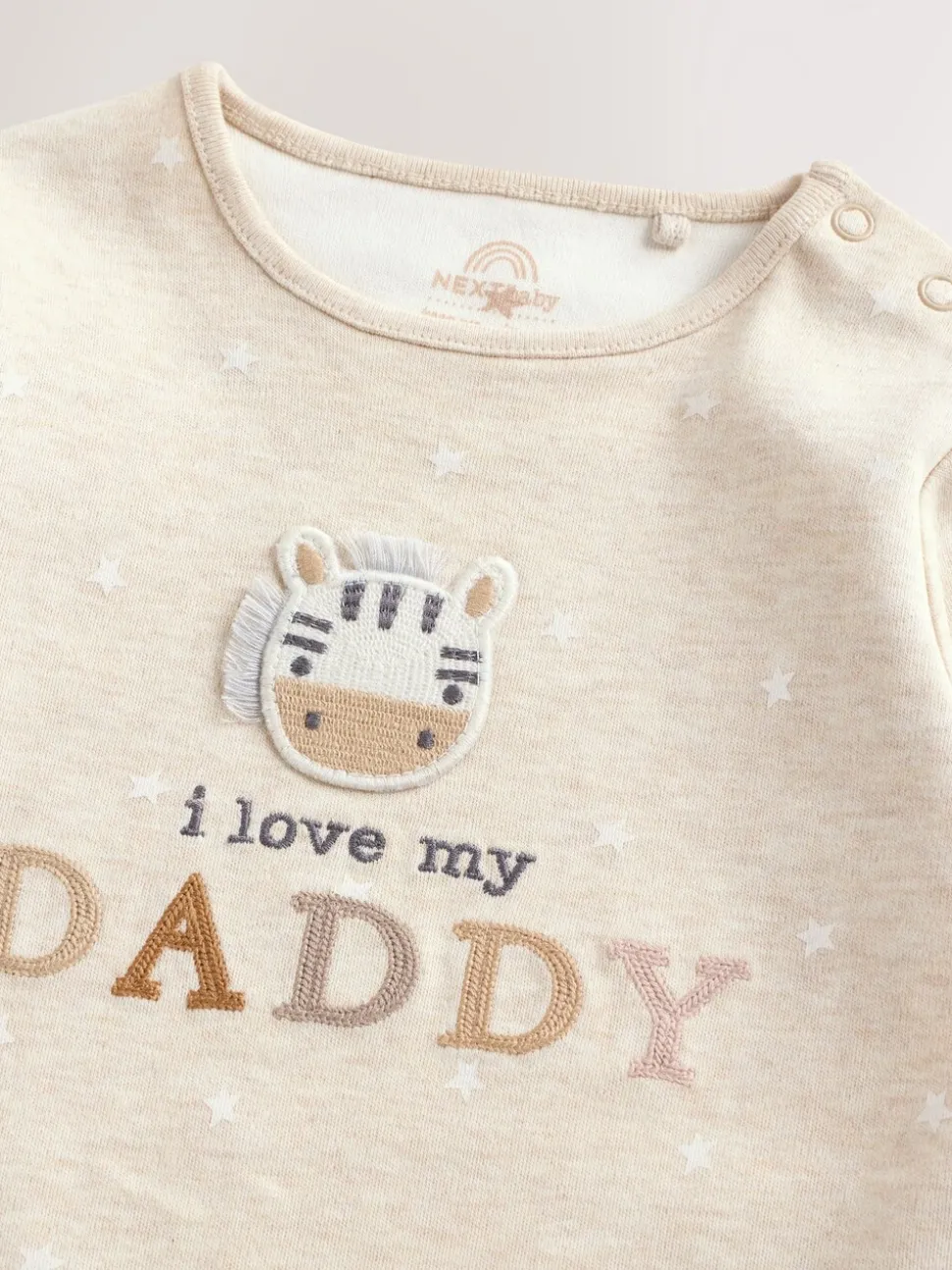 Neutral Zebra I Love My Daddy - Set van 1 babyrompertjes