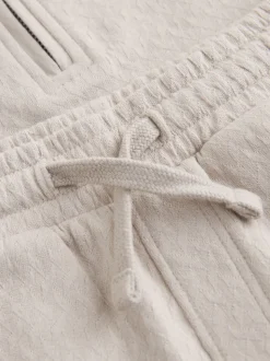 Neutral Zip Neck - Set van poloshirt met korte mouwen en short (3mnd-7jr)