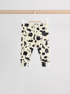 Neutral/Cow Milk Club Printed - Sweat and Leggings Baby Set (0mths-2yrs)