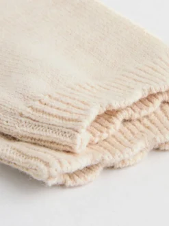 Neutrale Eend/Saliegroen met fijne print - 2 -delige babyset met gebreide trui en legging (0mnd-3jr)