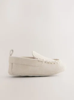Neutrale instappers - Suède babyschoenen (0-2mnd)