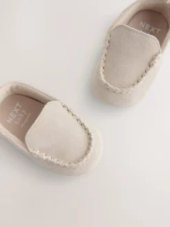 Neutrale instappers - Suède babyschoenen (0-2mnd)