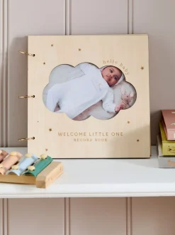 New Baby Cloud houten babyboek